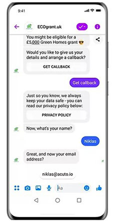 Unlocking Leads for Eco Grant UK with a Chatbot - English